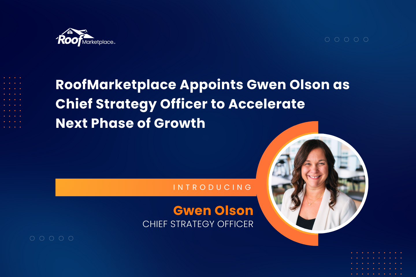 Gwen Olson joins RoofMarketplace as Chief Strategy Officer